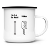 Balkan Style Emaille Tasse