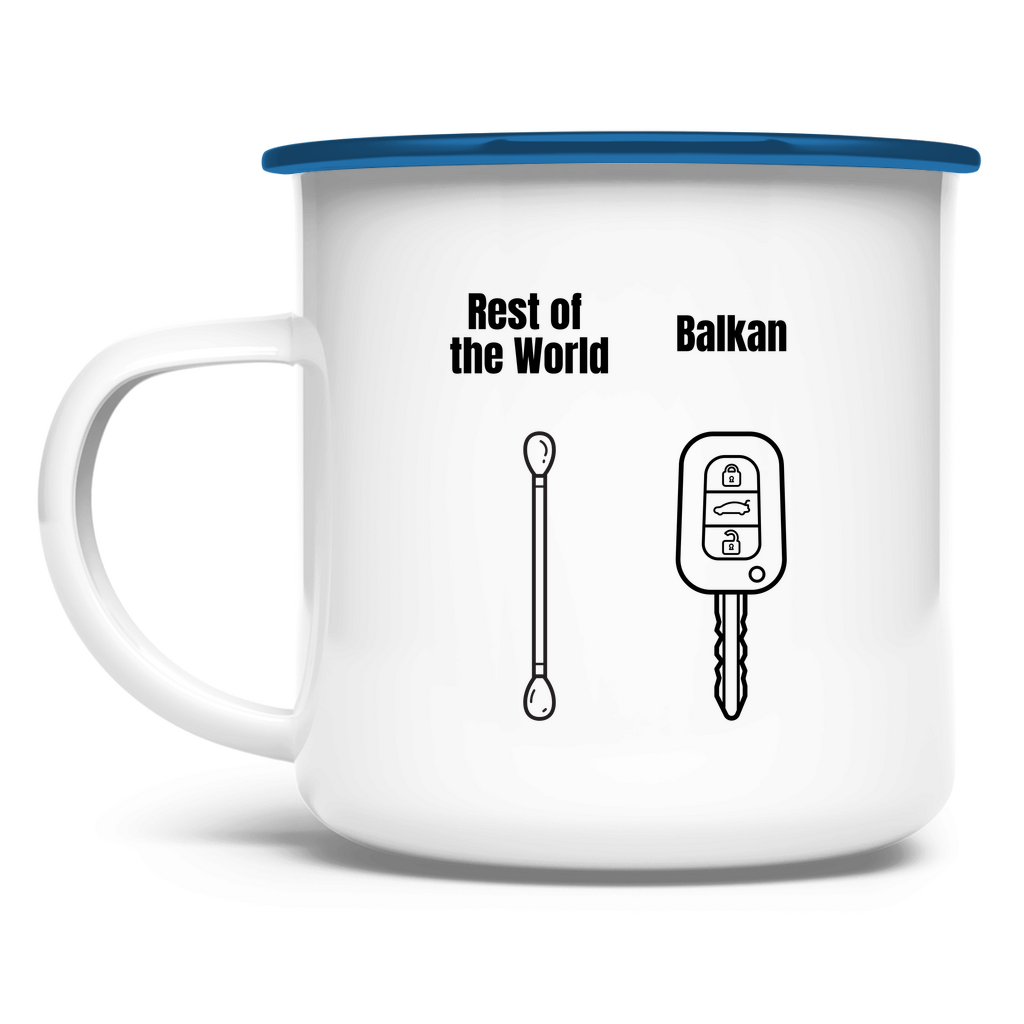 Balkan Style Emaille Tasse