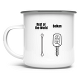 Balkan Style Emaille Tasse
