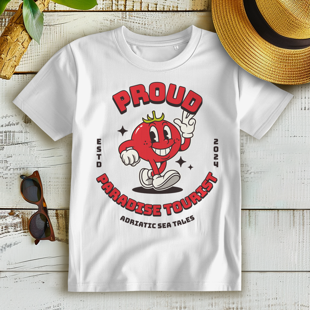 Proud Paradise Tourist  Damen Premium Bio T-Shirt