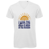 Herren Bio V-Neck T-Shirt Smell of Burek – Balkan Bosnien Geschenk