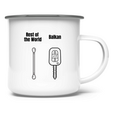 Balkan Style Emaille Tasse