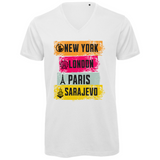 Metropole Herren Premium Bio V-Neck T-Shirt