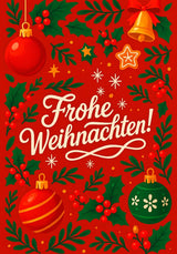 Frohe Weihnachten Premium Decke