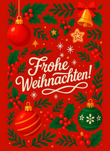Frohe Weihnachten Premium Decke