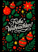 Frohe Weihnachten Premium Decke