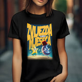 Baumwolle Damen T-Shirt - Zvijezda Tjera Mjeseca Bosnisches Lied Design
