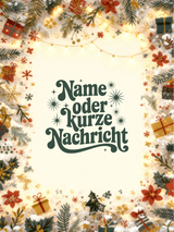 Personalisierte Weihnachten Premium Decke – Bosnisches Design