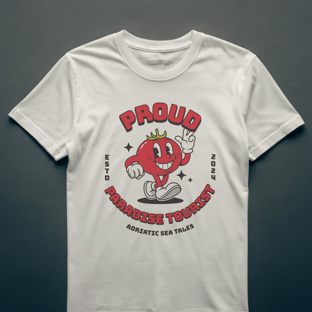 Proud Paradise Tourist  Herren Baumwolle T-Shirt