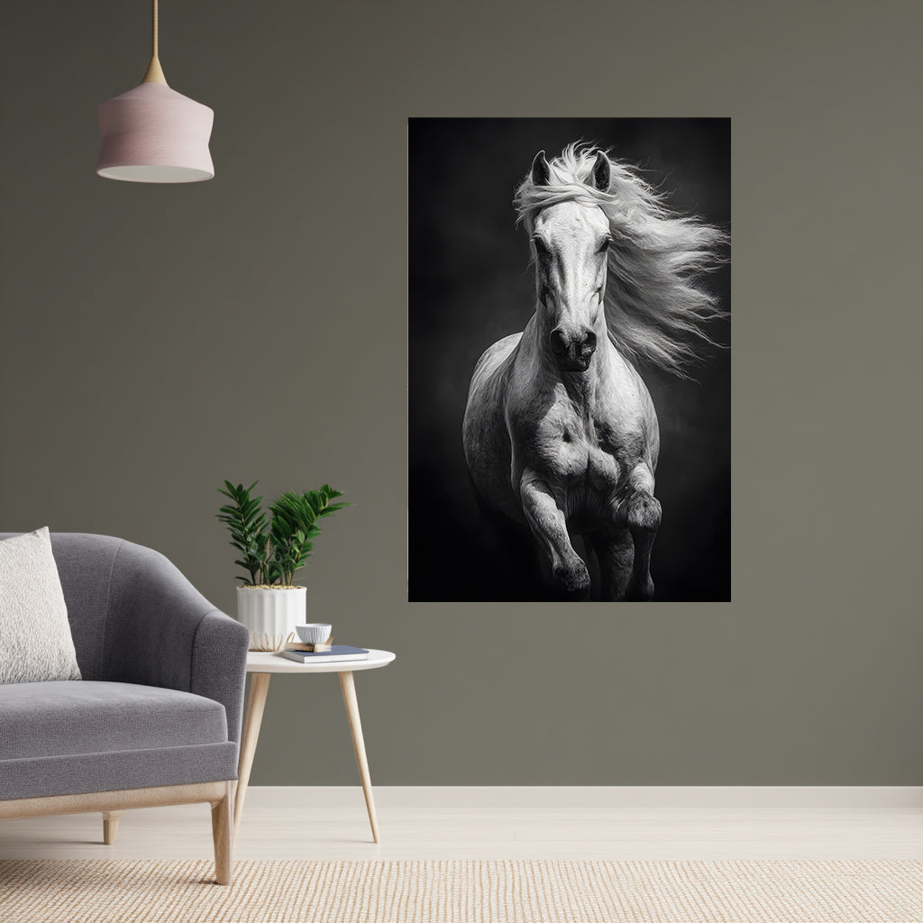 Klebeposter Galoppierendes Pferd