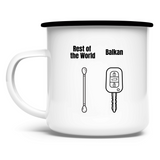 Balkan Style Emaille Tasse