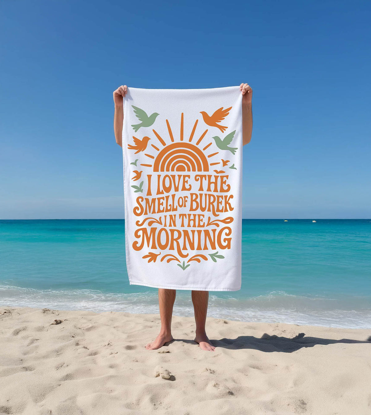 Burek Strandtuch – Lustiges Balkan Strandtuch Bosnien Geschenk Strand