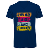 Metropole Herren Premium Bio V-Neck T-Shirt