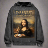 Mona Lisa Verwaschener Oversize-Hoodie