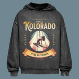 Cirkus Kolorado  Verwaschener Oversize-Hoodie
