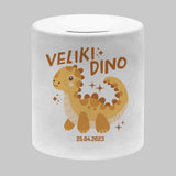 Personalisierte Kinder große Dino Spardose