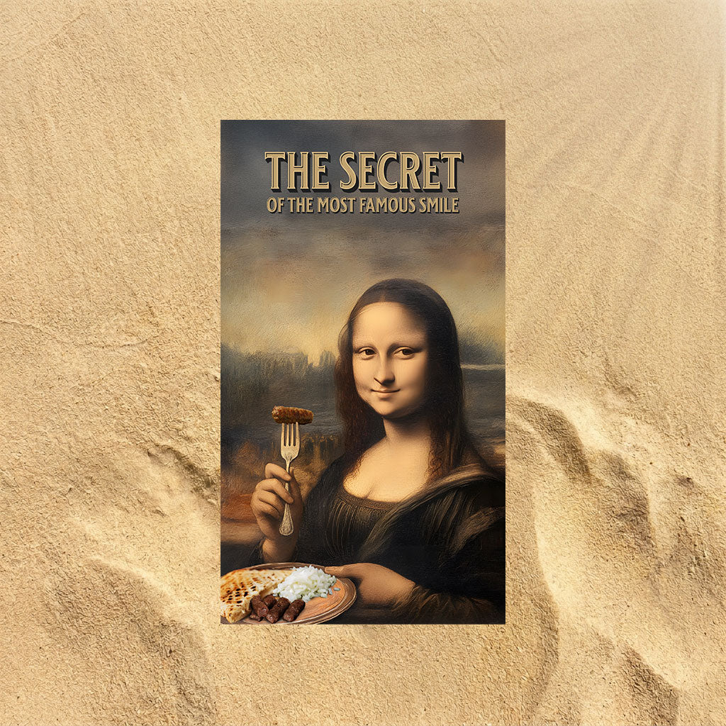 Monalisa Strandtuch nach bosnischer Art