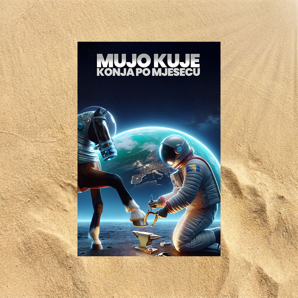 Mujo kuje Strandttuch nach bosnischer Art