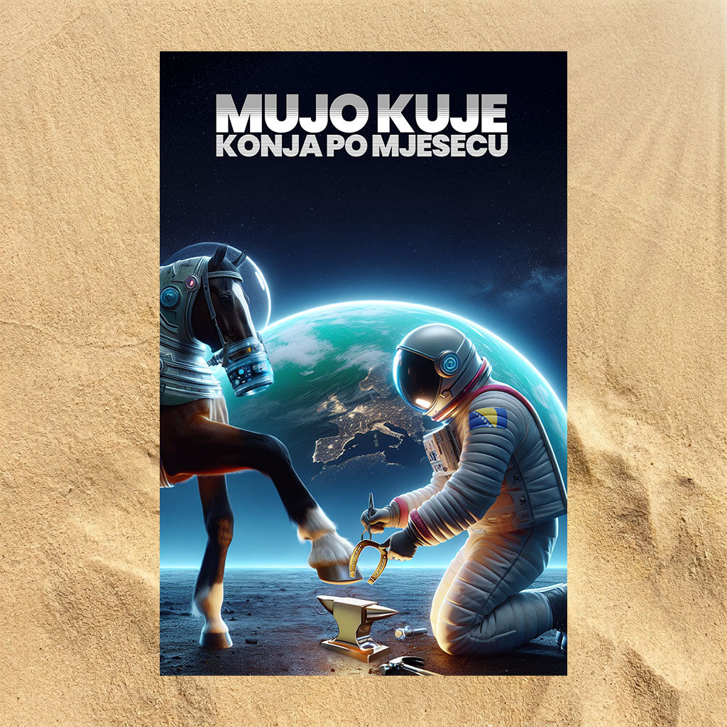 Mujo kuje Strandttuch nach bosnischer Art