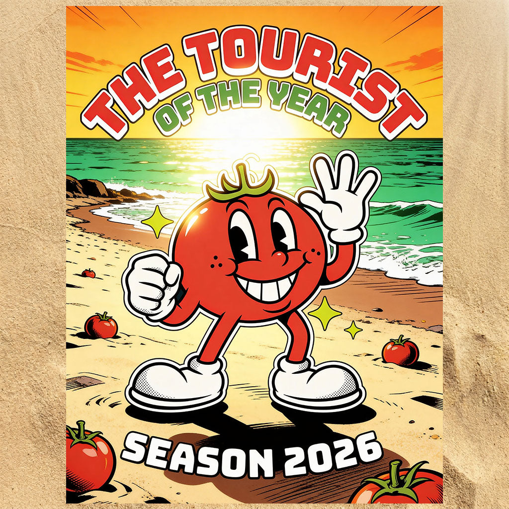 Tourist of the Year Strandtuch – Lustiges Balkan Strand Geschenk