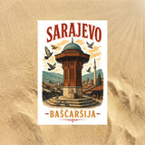 Sarajevo Altstadt Bascarsija Strandtuch