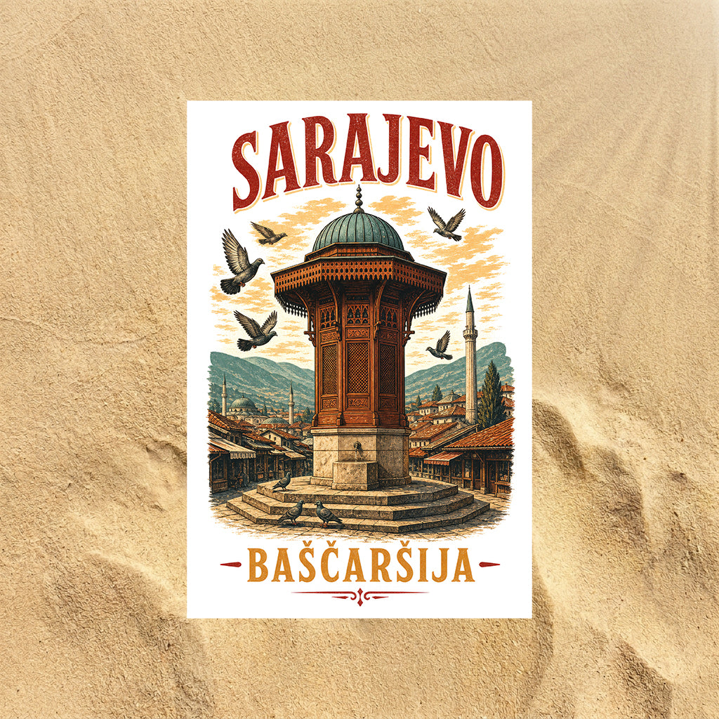 Sarajevo Altstadt Bascarsija Strandtuch