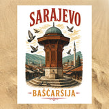 Sarajevo Altstadt Bascarsija Strandtuch