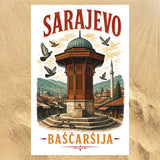 Sarajevo Altstadt Bascarsija Strandtuch