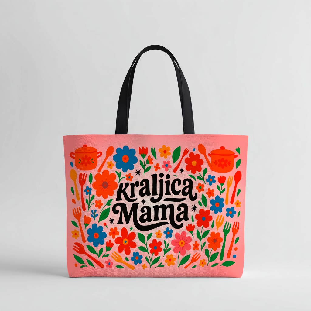 Mama Königin Tote Bag – Bosnisches Muttertagsgeschenk Balkantasche